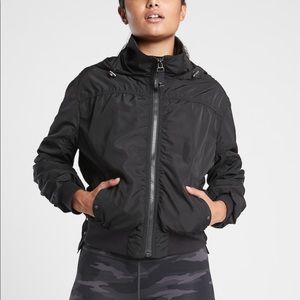 NWOT Athleta black Point Reyes Bomber Jacket